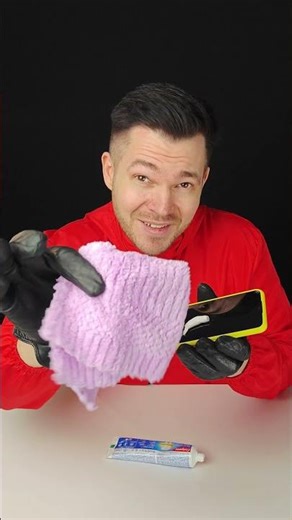 How to fix a broken phone screen with toothpaste #lifehacks #shorts