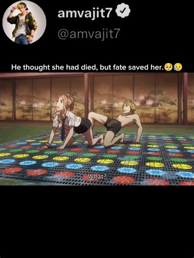 he thought she died but fhat saved he🥺😥 #deathparade #trending #animeedit