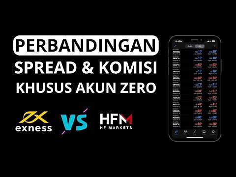 Perbandingan Spread & Komisi Akun Zero Di Broker Forex Exness VS HFM