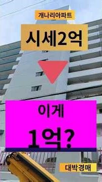 시세 2억 아파트가 이게 1억대? 🤯 개나리아파트 경매 실화#개나리아파트#대명동아파트#아파트경매#부동산경매#대구경매#대박경매#재건축아파트#급매아파트#아파트투자#원스톱경매#김경훈
