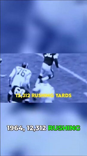 Jim Brown Averaged 104.3 Rushing Yards And NOBODY Could Stop Him #nfl #shorts