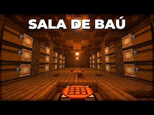 COMO FAZER uma SALA de BAÚ BONITA no MINECRAFT!! Dicas de Construção