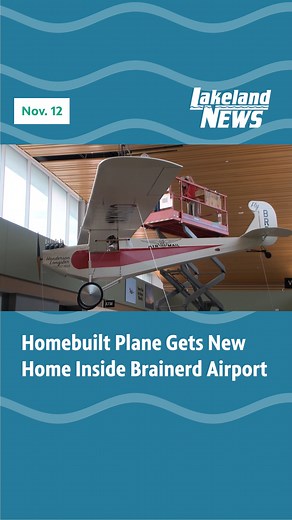 3.9K views · 23 reactions | Homebuilt Plane Gets New Home Inside Brainerd Airport | Lakeland News | Facebook