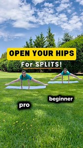 Want Open Hips?🔥 Try these 5 moves — perfect if you want to get your middle splits!💪 Beginner & Pro options ✔️ SAVE this and do these stretches at least 3 times a week! Your hips will thank you later 💛 #flexibility #stretching #yogaflow #splits #contortion #middlesplits #hipmobility #yogapractice #yogaposes #hipopener #gymnast #calisthenics #flexibilitytraining #poledance #aerial #yogachallenge #flexible #figureskating | Flex with Olha