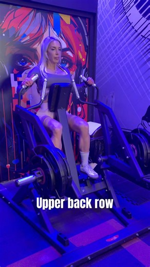 Upper back Machine Row #machinerow #backday #backworkout #pullworkout