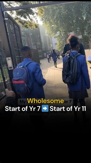 Walking into Year 7 vs. Walking into Year 11 📹: @shanny_shans | Black Things UK
