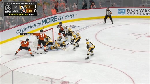 Bobby Brink ties the game on a power play 🚨 📺: Penguins 🆚 Flyers live on SN1 📲: Stream on Sportsnet | Sportsnet