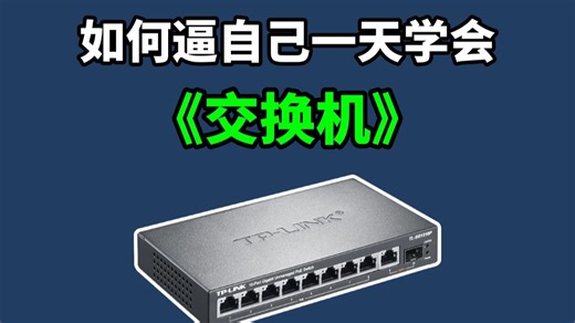 【交换机】交换机配置教程-最适合新手小白看，网络工程师！内含所有核心知识点，从工作原理到实战配置一应俱全，