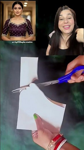 Eye-catching and beautiful scalloped neckline! #sewing #sewingtechnique