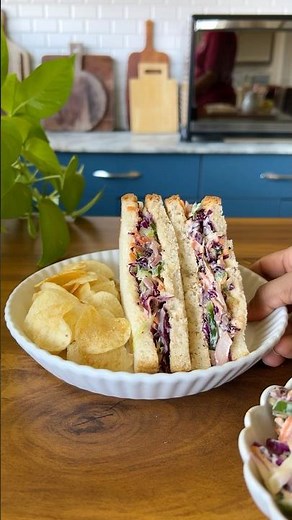 Coleslaw Sandwich Recipe I Cafe Style Sandwich Recipe I #recipe #sandwichrecipe