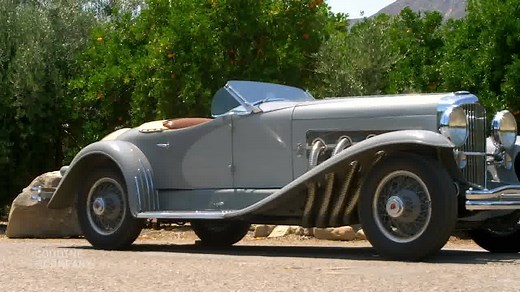 Hollywood Actor Gary Cooper's 1935 Duesenberg SSJ Speedster First American Supercar. Gary Cooper’s 1935 Duesenberg “SSJ″ is one of the most extraordinary cars of the Classic era, with a 400-horsepower supercharged straight-eight engine placed in an abbreviated speedster chassis. The rare 1935 Duesenberg SSJ earned the title of most expensive American car to ever be sold at auction. It sold for an astounding $22,000,000 at the Gooding & Company auction during the 2018 Monterey Car Week, which is 
