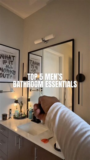 TOP 5 BATHROOM ESSENTIALS FOR MEN.🛁#menshealth #bathroom #homedecor #lifestyle #hygiene
