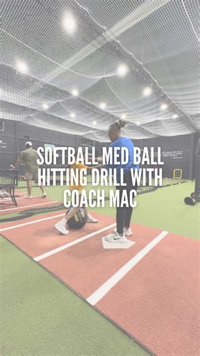 Med Ball Hitting Drill for Softball Players