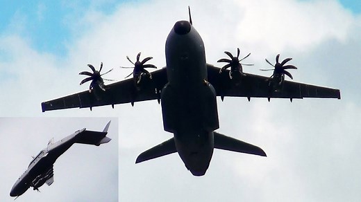 The A400M Shocked Crowds with a Near-Vertical Wingover at Farnborough
