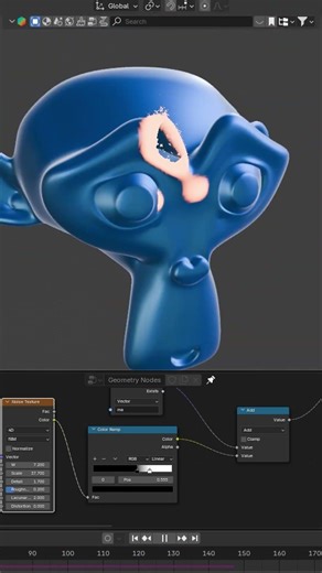 Burning Effect with Simulation Nodes in Blender 🔥