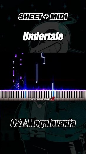 (full) Undertale OST - 'Megalovania' | Piano Tutorial & Sheet Music