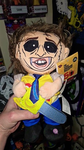 The Texas Chainsaw Massacre LeatherFace Plush Doll Decor #Shorts.