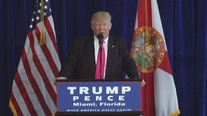 “Russia, if you’re listening, I hope you’re able to find the 30,000 emails that are missing.” http://abc7.la/2adYP9s Donald J. Trump encouraged Russia to find Hillary Clinton’s missing emails during a press conference in Florida. Russian hackers have been accused of leaking the DNC emails that Wikileaks published last week. | ABC7