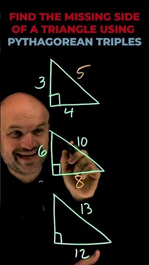 Find the Missing Side of a Triangle Using Pythagorean Triples