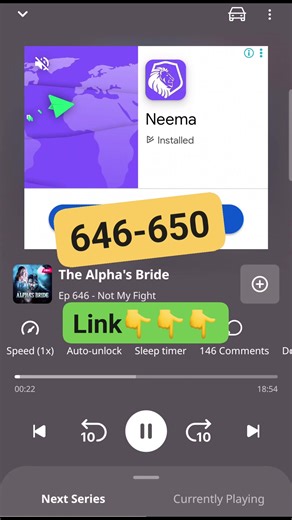 The Alpha's Bride Full ep646 to 650 link in the comment section 👇👇👇 #audio #love #story #series | Edgar Tereng