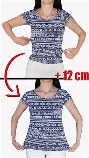 Sewing Tip & Trick to Upsize Tight T-Shirt to Fit you Perfectly Miarti 🧵✂️