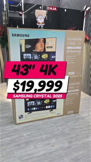 Paulino El rey de los televisores on Instagram: "​¡Lo nuevo de SAMSUNG 2025 ya llegó a Paulino Redes! 🔥 ​Llévate la nueva 43" Crystal UHD 4K (UF7900). Calidad de imagen de otro nivel, diseño ultra fino y la rapidez que solo el modelo 2025 te ofrece. 📺✨ ​✅ Resolución 4K Real ✅ Procesador Crystal AI ✅ Diseño Slim (Casi sin bordes) ✅ Smart TV con las apps más rápidas ​¡No dejes que te lo cuenten! Ven a la tienda física y sal montado. 🏃"