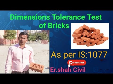 Dimensions Test of Bricks|Tolerance Test on Brick #Building Material Testing #civilengineering#brick