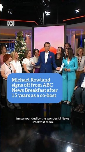 Michael Rowland farewells ABC News Breakfast after 15 years as co-host | ABC NEWS