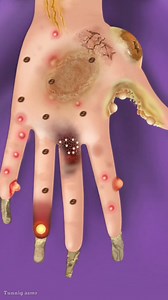 Hand treat: remove calluses clean asmr #shortsfeed short#shorts #animation | Tunnig ASMR