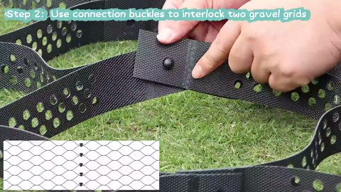 Gravel Grid 100ft X 4ft, 2'' Depth Gravel Stabilizer Grid for Pavers Base, Geogrid 1900 Lbs/Sq Ft Load with 120 Geocell Accessories & Gloves for Driveway Parking Ground Walkway Dirt Locker Slope