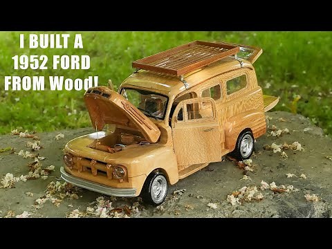 How Did He Make This Wooden Car So Real? - Ford 1952 out of wood
