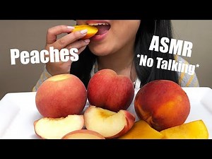 ASMR Peaches BIG BITES (Juicy Eating Sounds) | No Talking | ASMR Phan