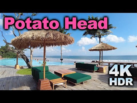 Potato Head Beach Club Desa Hotel Bali Seminyak | Swimming Pool Wet Bar Area FULL TOUR