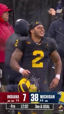 Donovan Edwards Gets First TD of the Season vs. Indiana | Michigan Football