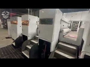 Video #72150 - 48"x100" MITSUBISHI EVOL 1225 3c Flexo Folder Gluer with Inline Rotary Die Cutter.