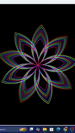 I Coded a Beautiful Neon Spiral in Python (You Won’t Believe It’s Turtle!)