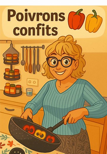 Recette de poivrons confits maison