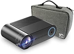 VMI M400 Portable Video Projector; 720P Native/ Full HD 1080P Support; 150ANSI/ 3800Lux; Home Theater/ Outdoor Movie/Meeting Proposal, Compatible with Fire TV Stick, PS4, Multiple Video Source Inputs