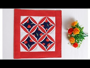 Easy Way to Make Cathedral Window Quilt