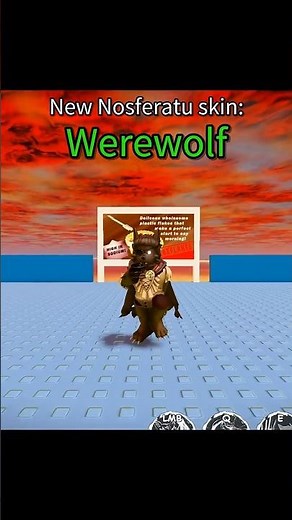 New Werewolf Nosferatu skin showcase! #roblox #forsaken