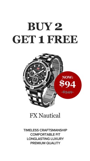 ⭕️ Last chance! Get your watch while we still have stock and save up to 80% off! 🔥 The biggest slash in watch prices the industry has ever seen before. ☑️ Timeless & Iconic Design ☑️ Unprecedented Quality for Money ☑️ Based On Our Bestselling Collection Ever Hurry!⏳ Get your hands on this high-end watch at a fraction of the price!👇🏼 https://ob-watches.com/products/fx-nautical? | OBSYSS