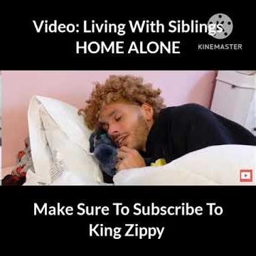 Video: Living With Siblings HOME ALONE #kingzippy