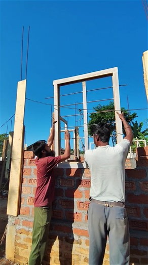 two panel wooden window frame installation idea #windows