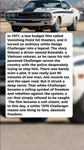 The 1970 Dodge That a Movie Turned Into the Ultimate Symbol of Freedom