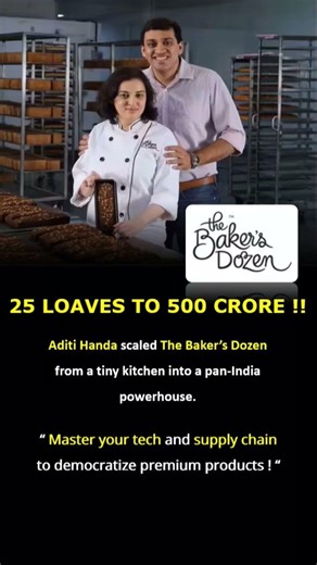 From 25 Loaves to ₹500 Crore !! The Baker's Dozen Story #Startup #shorts