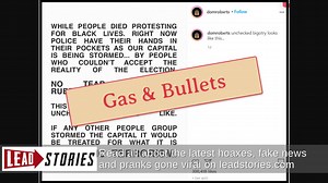 Fact Check: Tear Gas WAS Used Against Mob At The U.S. Capitol | Lead Stories