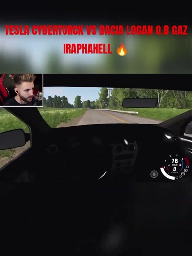 TESLA CYBERTRUCK VS DACIA LOGAN 0.8 GAZ IRAPHAHELL🔥🚘 #memes #dacialogan #iraphahell #funnyvideo