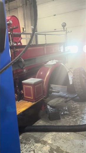 Runs like a sewing machine! 1931 Ahrens Fox fire engine.