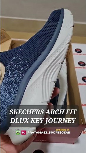 SKECHERS ARCH FIT DELUXE KEY JOURNEY KNITTED SLIP ON SNEAKERS WALKING SHOES