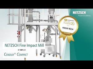 NETZSCH Fine Impact Mill Condux® Compact selected as a finalist for the Food Tech Innovation Award